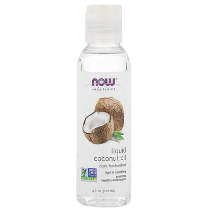 NOW Liquid Coconut Oil Pure Fractionated 118mL- PURE SOURCE-The Health Store- Default Title
