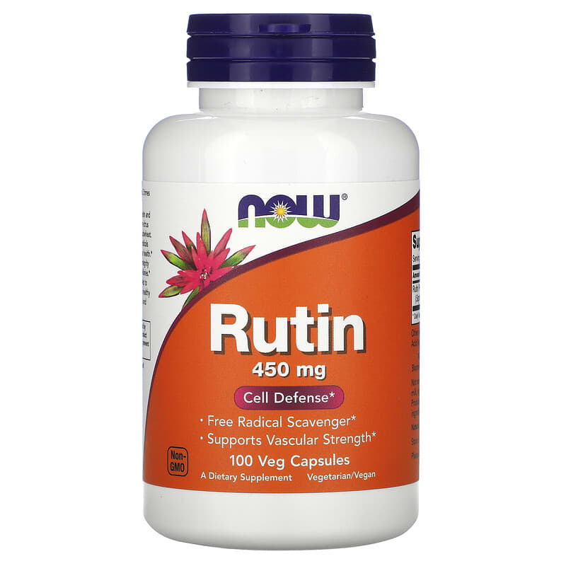 NOW Rutin 450mg 100 Vcaps- PURE SOURCE-The Health Store- Default Title