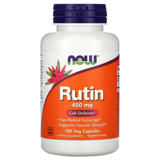 NOW Rutin 450mg 100 Vcaps- PURE SOURCE-The Health Store- Default Title