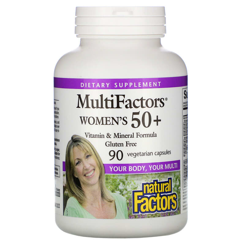 Natural Factors MultiFactors Women's 50+ 90 V Caps