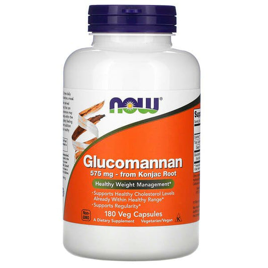 NOW Glucomannan 575mg 180 V Caps- PURE SOURCE-The Health Store- Default Title