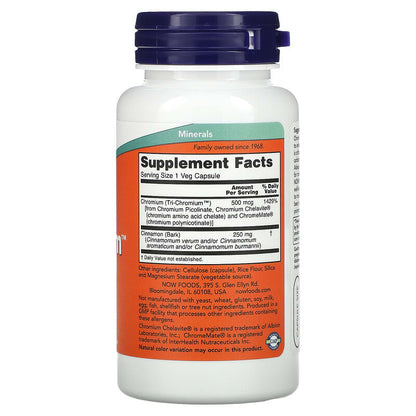 NOW Tri-Chromium 90 V Caps- PURE SOURCE-The Health Store- Default Title
