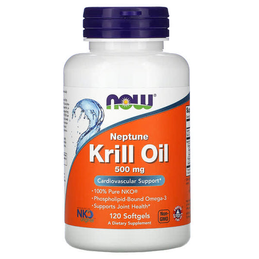 NOW Neptune Krill Oil 500mg 120 Soft Gels- PURE SOURCE-The Health Store- Default Title