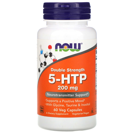 NOW 5-HTP 200mg 60 Caps- PURE SOURCE-The Health Store- Default Title