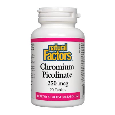 Natural Factors Chromium Picolinate 250mcg 90 Tabs
