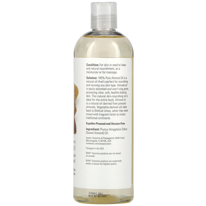 NOW Sweet Almond Oil 473mL- PURE SOURCE-The Health Store- Default Title