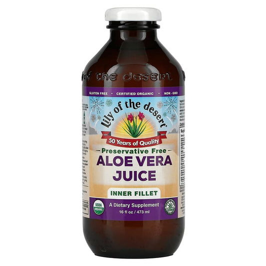 Lily of the Desert Aloe Vera Juice - Inner Fillet Preservative Free 473mL- PURITY LIFE-The Health Store- Default Title