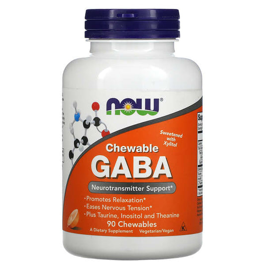 NOW Gaba Chewable 90 Tabs- PURE SOURCE-The Health Store- Default Title