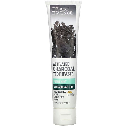 DES Activated Charcoal Toothpaste Carrageenan Free 176g