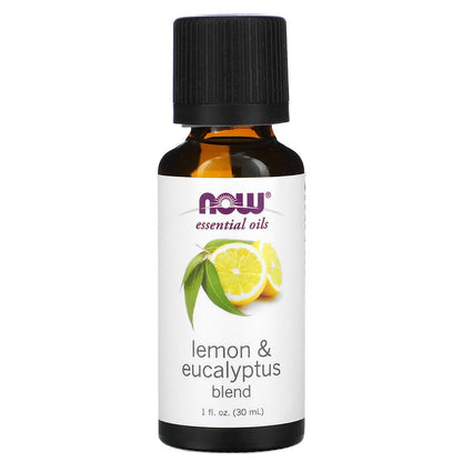 NOW Lemon & Eucalyptus Essential Oil 30mL- PURE SOURCE-The Health Store- Default Title