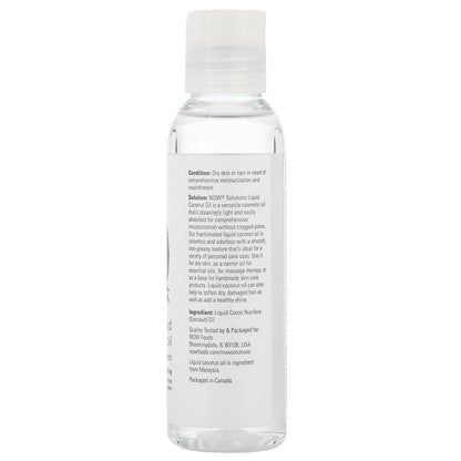 NOW Liquid Coconut Oil Pure Fractionated 118mL- PURE SOURCE-The Health Store- Default Title