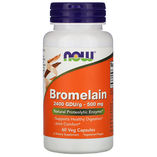 NOW Bromelain Natural Proteolytic Enzyme 60 V Caps- PURE SOURCE-The Health Store- Default Title
