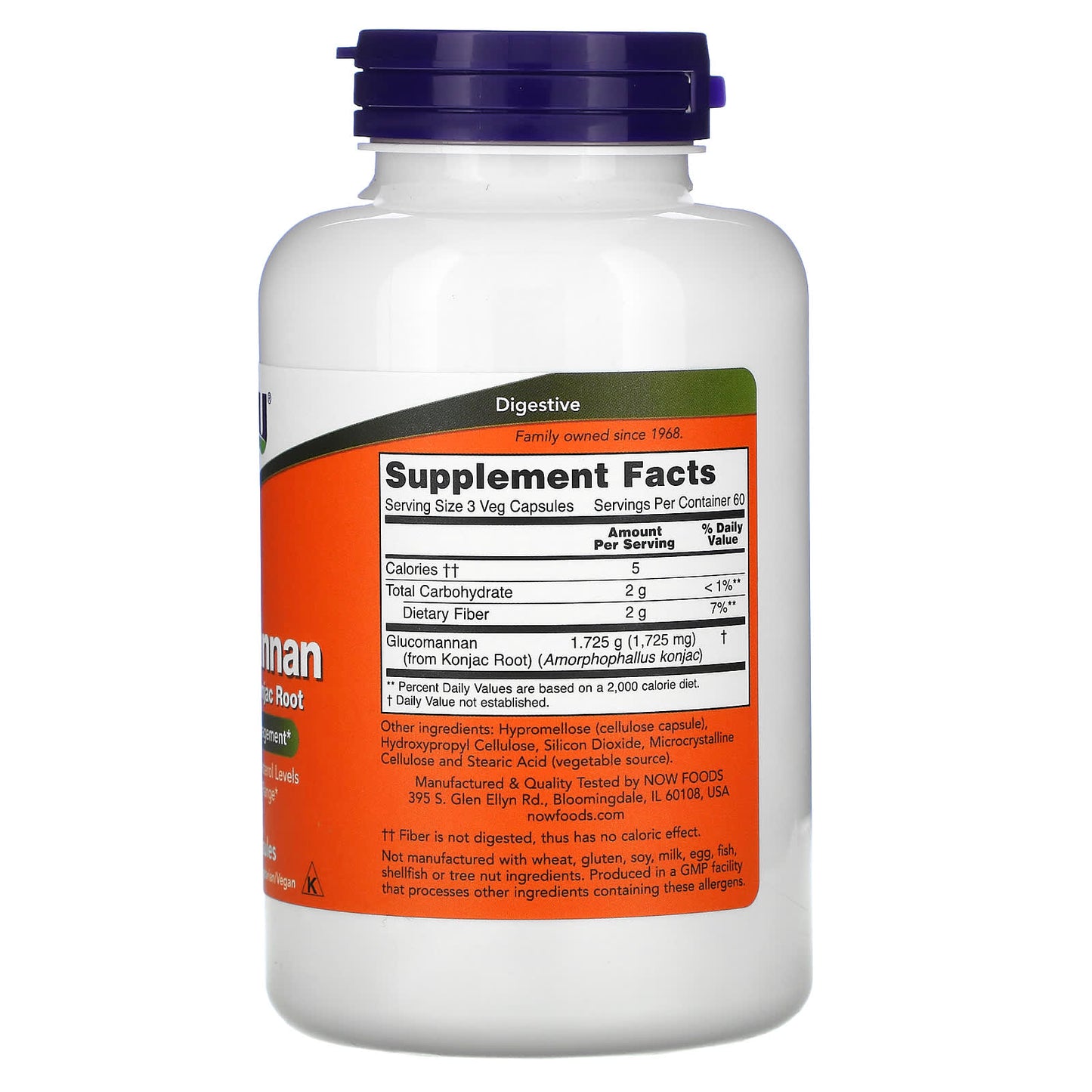 NOW Glucomannan 575mg 180 V Caps- PURE SOURCE-The Health Store- Default Title