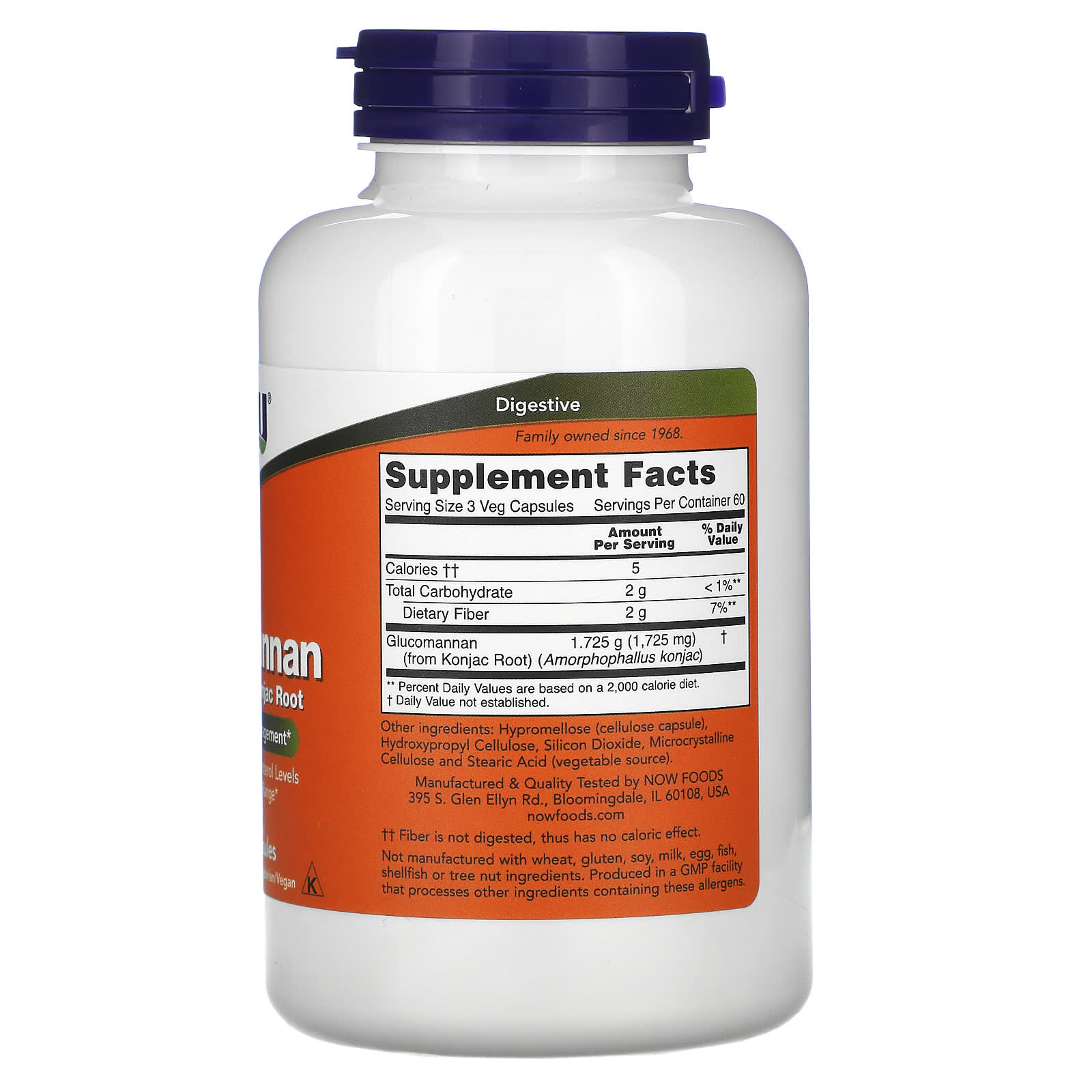 NOW Glucomannan 575mg 180 V Caps- PURE SOURCE-The Health Store- Default Title