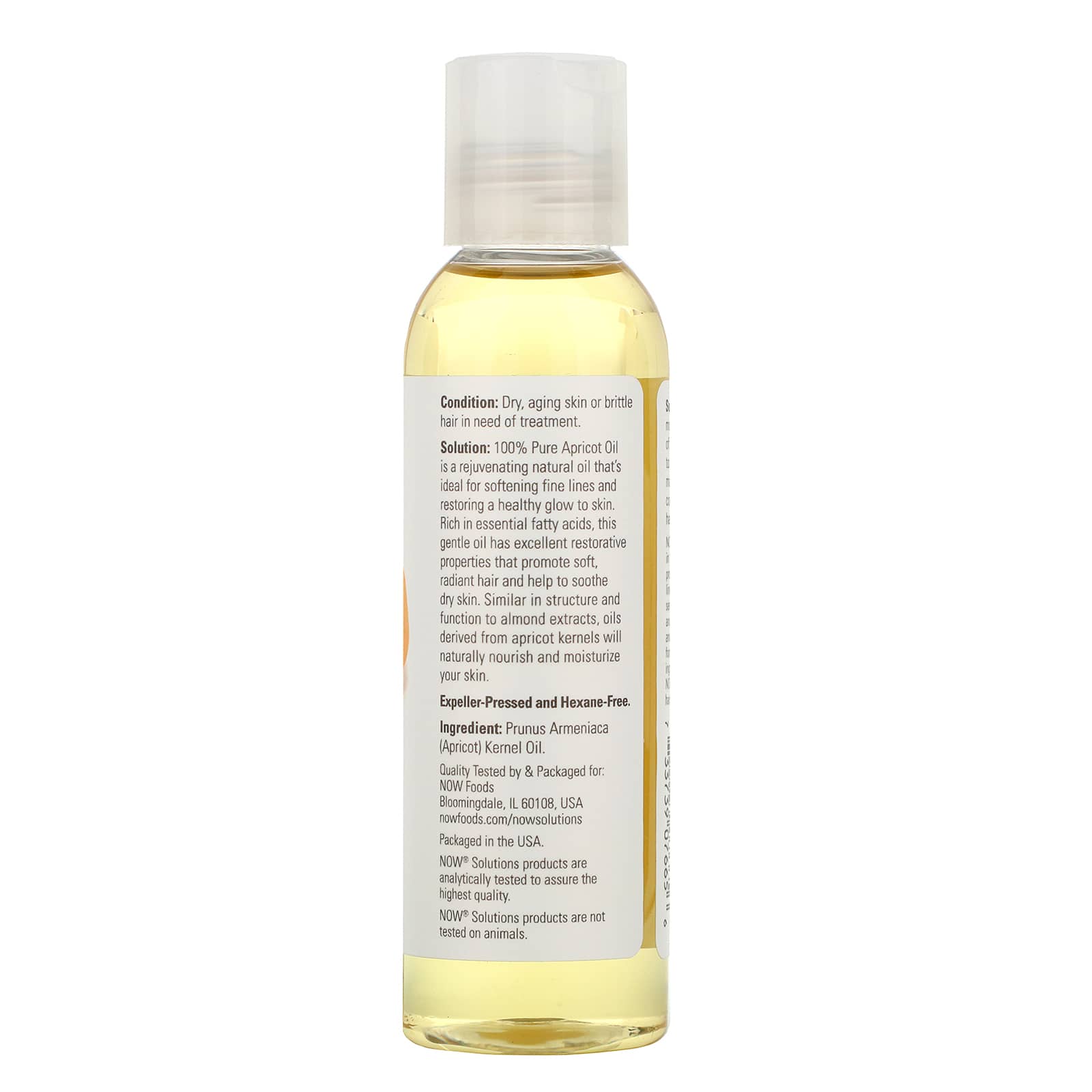 NOW Apricot Oil 118mL- PURE SOURCE-The Health Store- Default Title