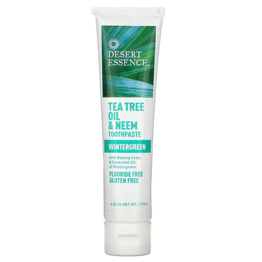 Desert Essence Tea Tree & Neem Toothpaste + Wintergreen 176g