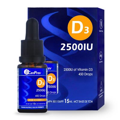 CanPrev 2500IU D3 Drops 15mL- CANPREV-The Health Store- Default Title