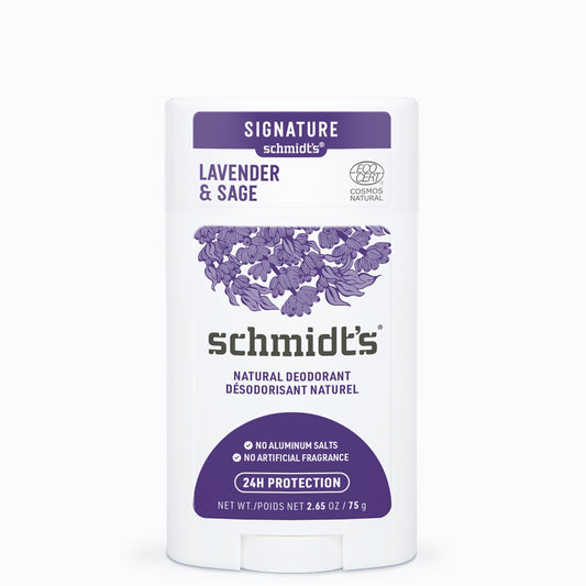 Schmidt Signature 24hr Deodorant Lavender Sage 75g- PURITY LIFE-The Health Store- Default Title