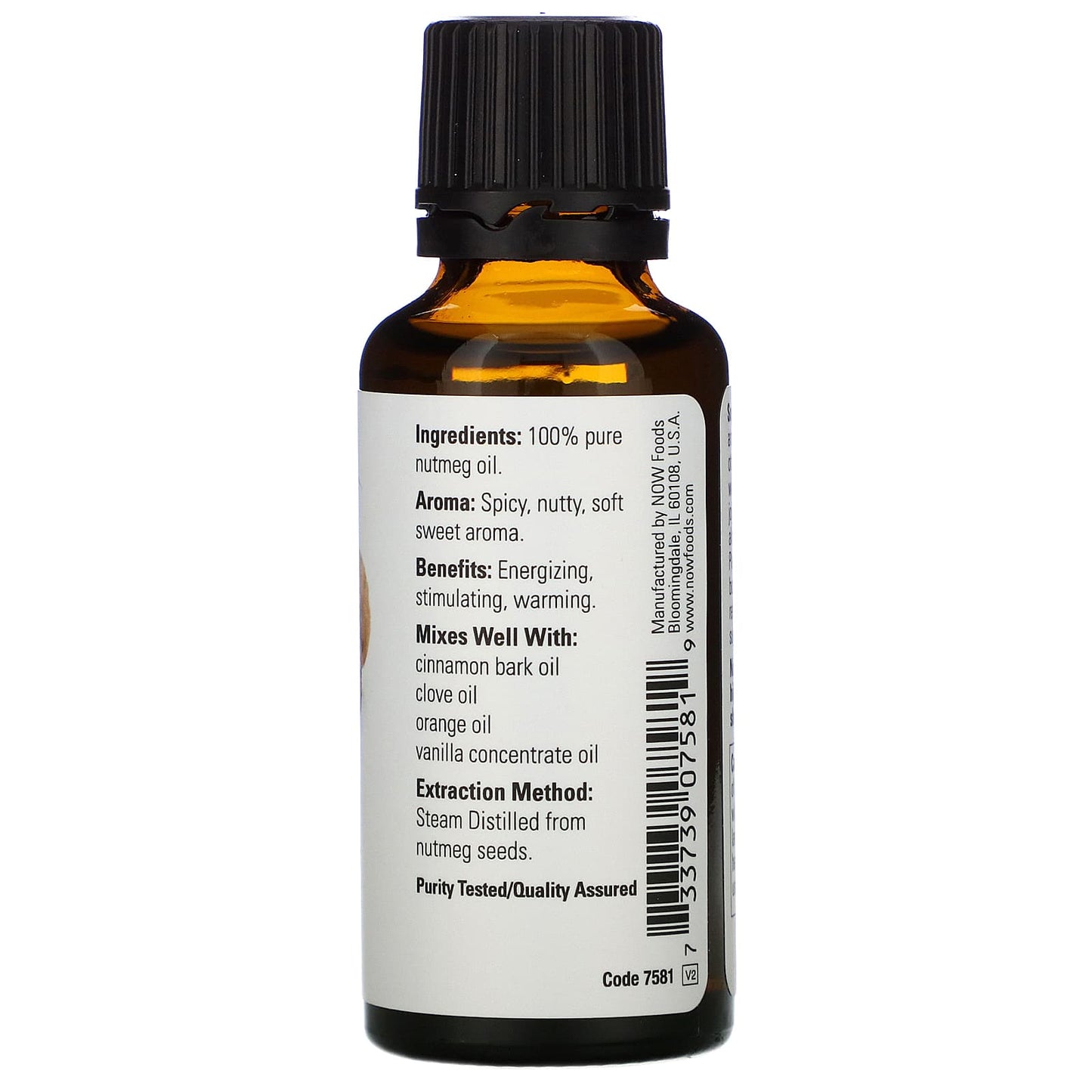 NOW Nutmeg Essential Oil 30mL- PURE SOURCE-The Health Store- Default Title