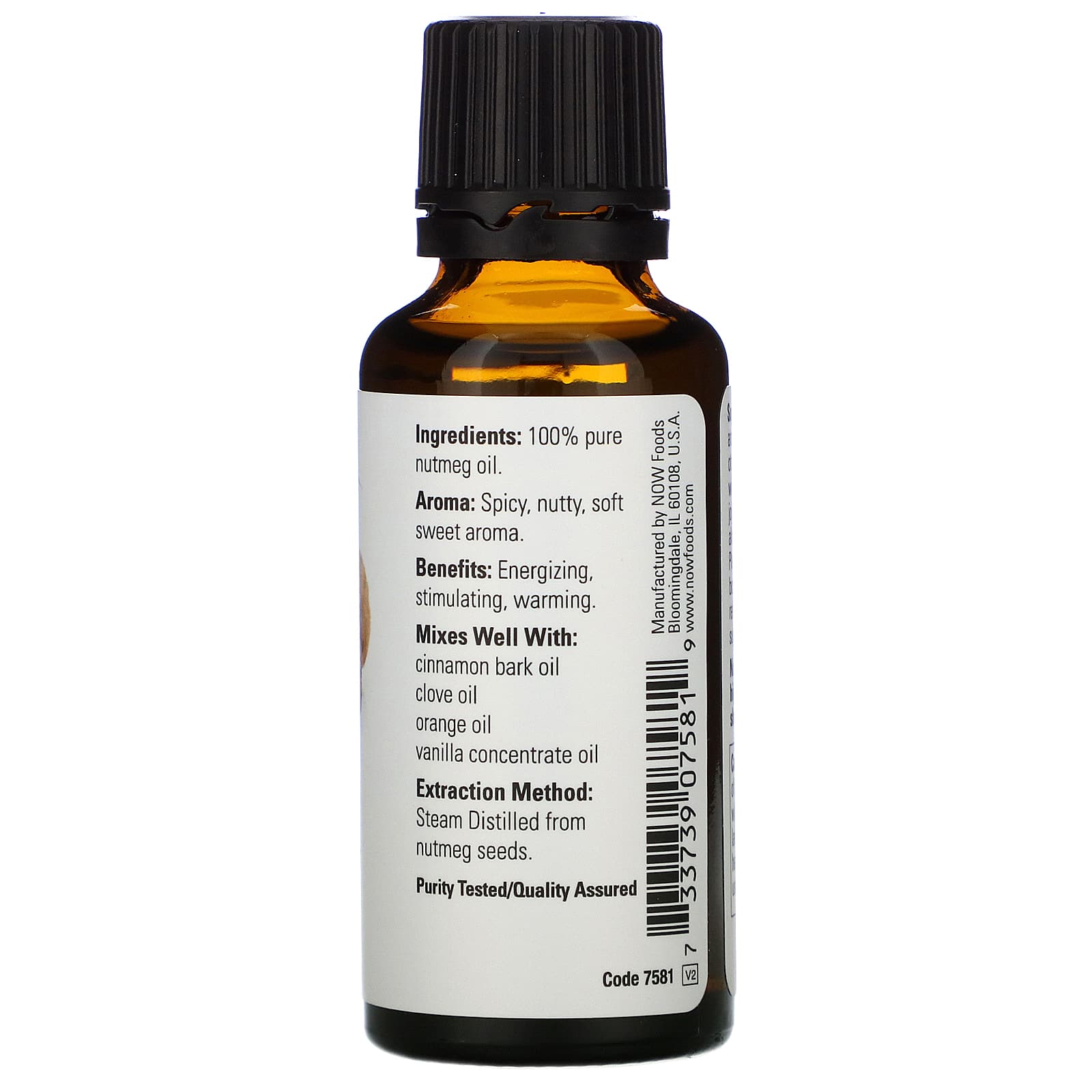 NOW Nutmeg Essential Oil 30mL- PURE SOURCE-The Health Store- Default Title