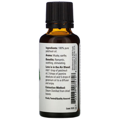 NOW Patchouli Essential Oil 30mL- PURE SOURCE-The Health Store- Default Title
