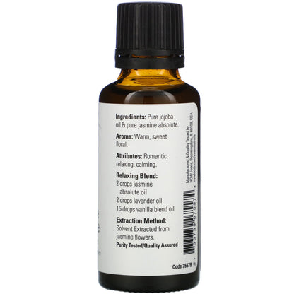 NOW Jasmine Essential Oil 30mL- PURE SOURCE-The Health Store- Default Title