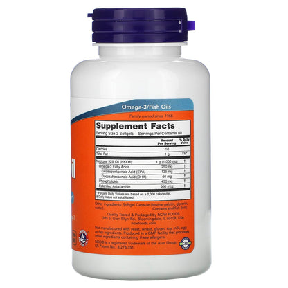 NOW Neptune Krill Oil 500mg 120 Soft Gels- PURE SOURCE-The Health Store- Default Title