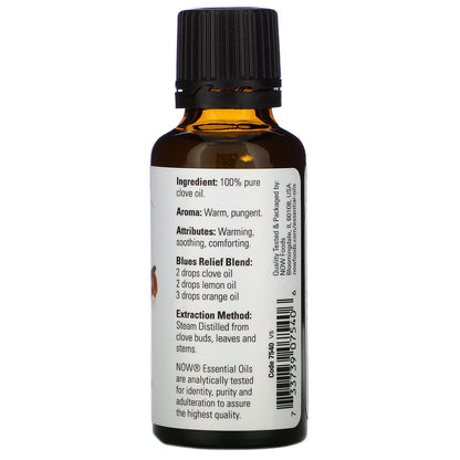 NOW Clove Essential Oil 30mL- PURE SOURCE-The Health Store- Default Title