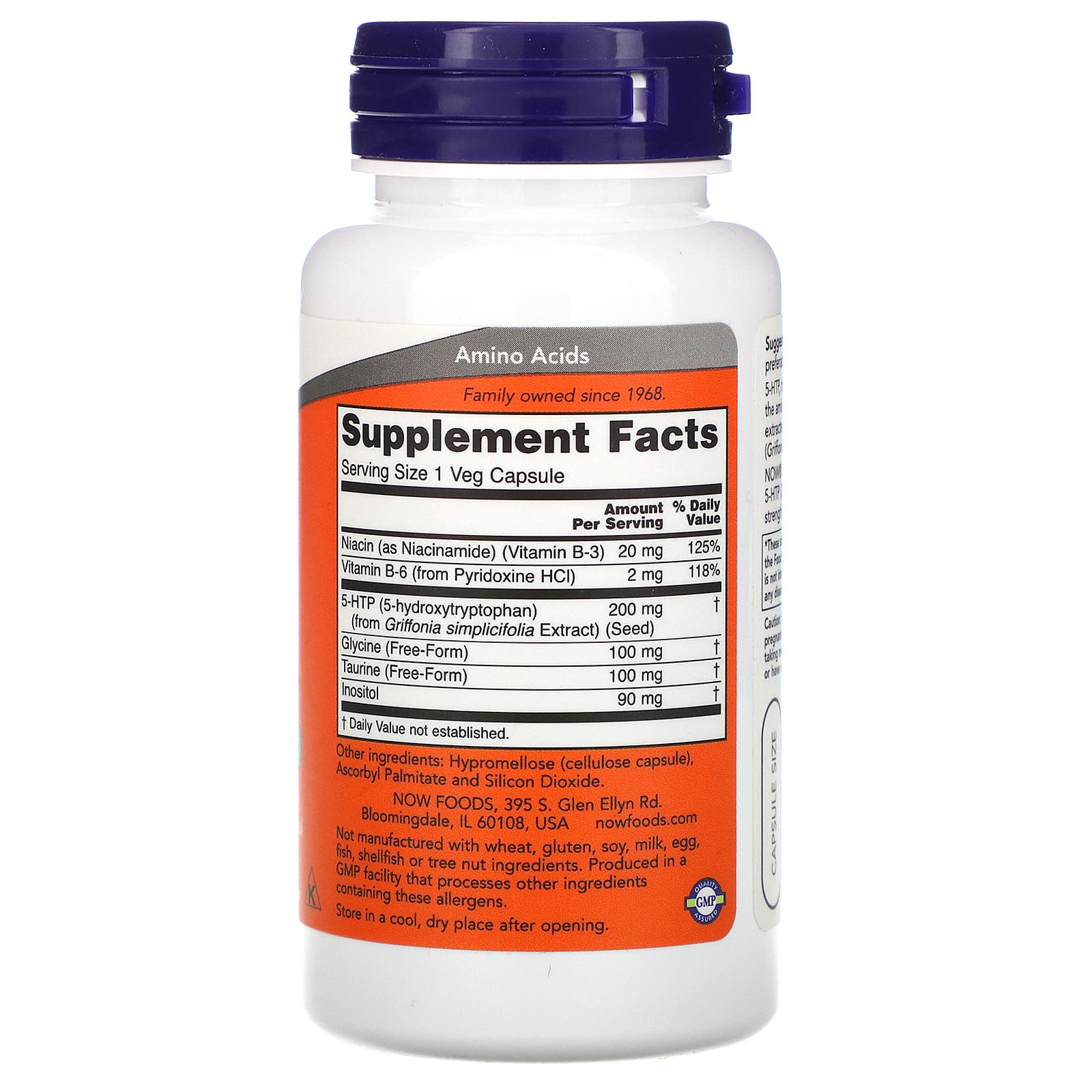 NOW 5-HTP 200mg 60 Caps- PURE SOURCE-The Health Store- Default Title