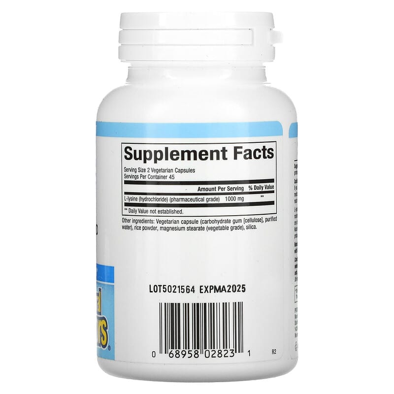 Natural Factors L-Lysine 500mg 90 V Caps