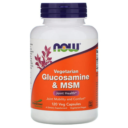 NOW Vegetarian Glucosamine & MSM 120 V Caps- PURE SOURCE-The Health Store- Default Title