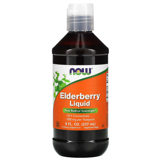 NOW Elderberry 10:1 Concentrate 237mL- PURE SOURCE-The Health Store- Default Title