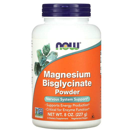 NOW Magnesium Bisglycinate Powder 227g- PURE SOURCE-The Health Store- Default Title