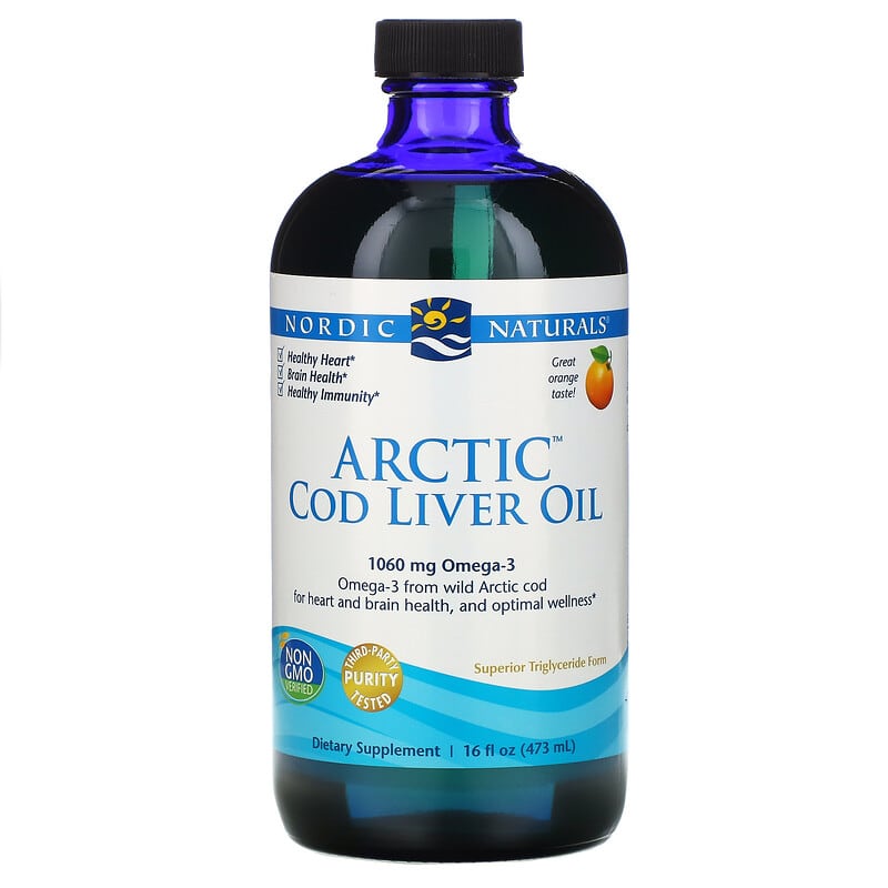 NORDIC Arctic Cod Liver Oil Omega-3 1060mg Orange 473mL- ECOTREND ECOLOGICS-The Health Store- Default Title