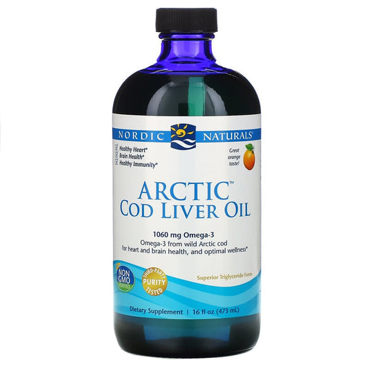 NORDIC Arctic Cod Liver Oil Omega-3 1060mg Orange 473mL- ECOTREND ECOLOGICS-The Health Store- Default Title