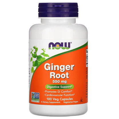 NOW Ginger Root 100 V Caps- PURE SOURCE-The Health Store- Default Title