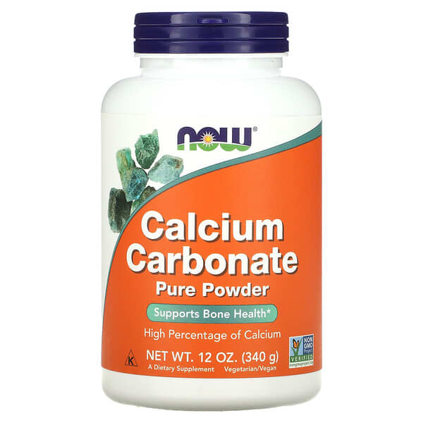 NOW Calcium Carbonate Powder 340g- PURE SOURCE-The Health Store- Default Title