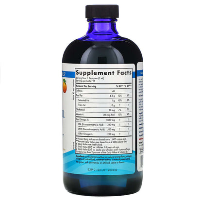NORDIC Arctic Cod Liver Oil Omega-3 1060mg Orange 473mL- ECOTREND ECOLOGICS-The Health Store- Default Title