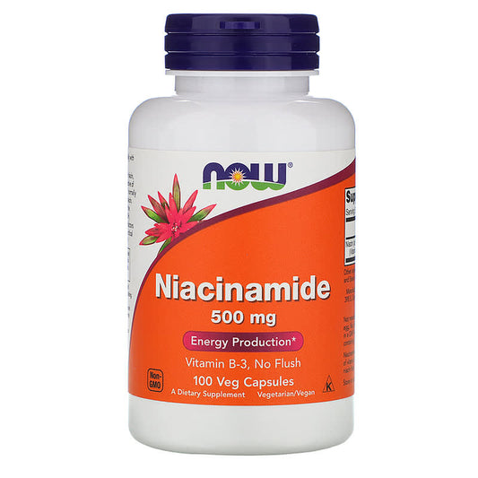 NOW Niacinamide 500MG B3 100 V Caps- PURE SOURCE-The Health Store- Default Title