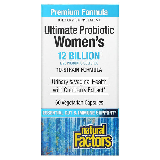 Natural Factors Womens Probiotic 12 Billion 60 V Caps