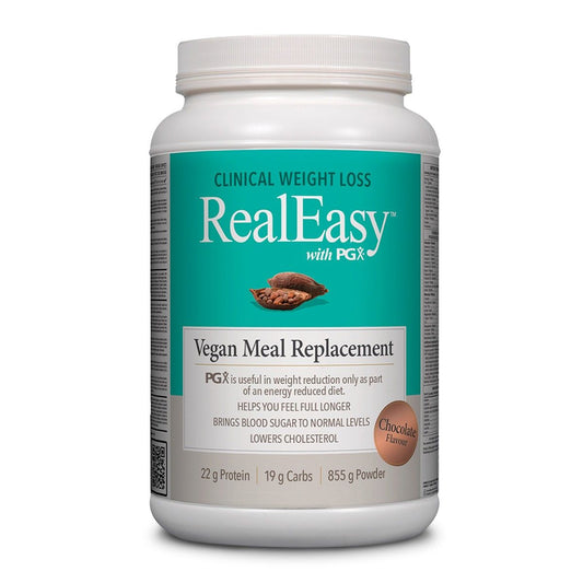 RealEasy PGX Vegan Meal Replacement Shake Chocolate Powder 855g
