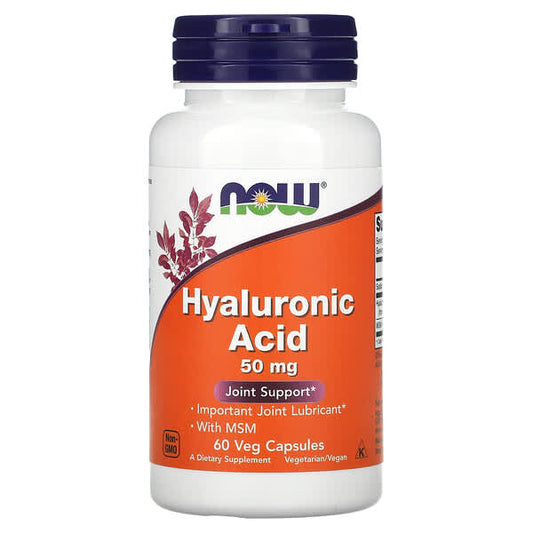 NOW Hyaluronic Acid 100mg 60 V Caps- PURE SOURCE-The Health Store- Default Title
