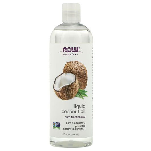 NOW Liquid Coconut Oil Pure Fractionated 473mL- PURE SOURCE-The Health Store- Default Title