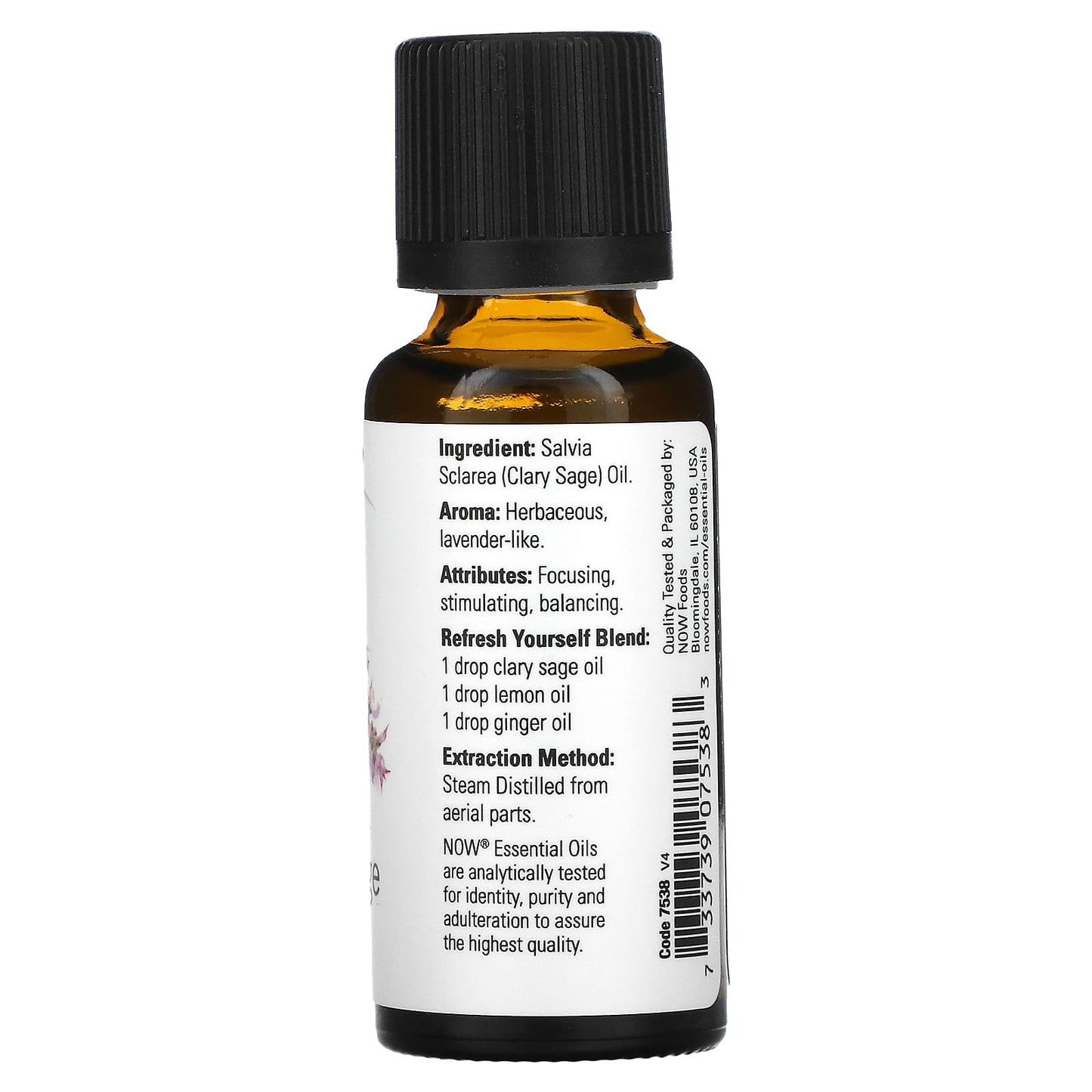 NOW Clary Sage Essential Oil 30mL