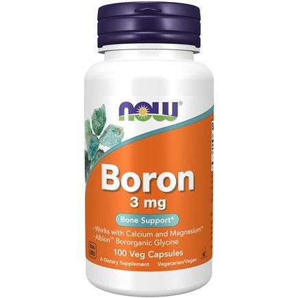 Now Boron 3mg Bone Support 3mg 100 Caps