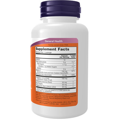 NOW Elderberry & Zinc Immune Support 30 Lozenges- PURE SOURCE-The Health Store- Default Title