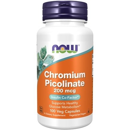 NOW Chromium Picolinate 100mcg 100 V Caps- PURE SOURCE-The Health Store- Default Title