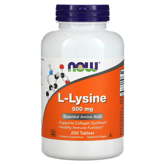 NOW L-Lysine 500mg 250 caps- PURE SOURCE-The Health Store- Default Title