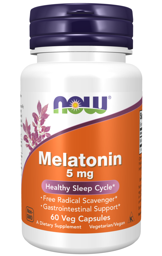 NOW Melatonin 5mg 60 V Caps