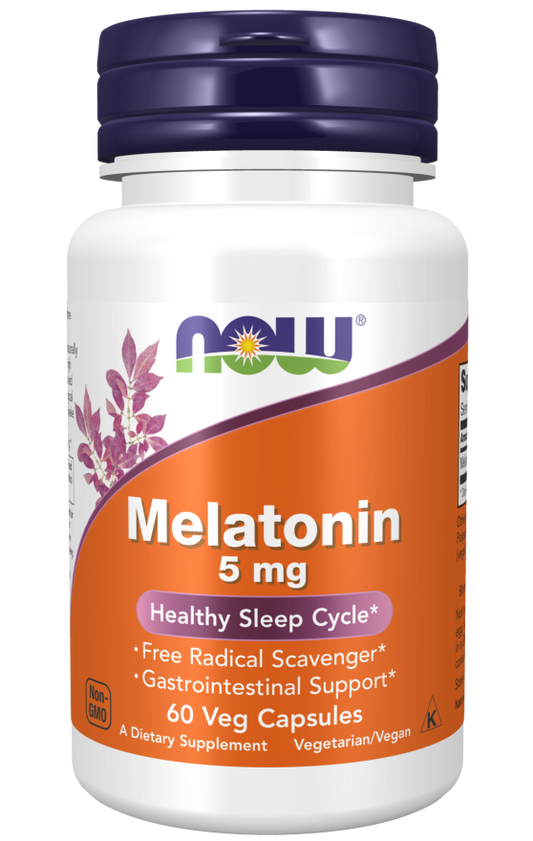 NOW Melatonin 5mg 60 V Caps